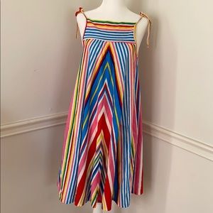 Vintage Rainbow summer dress XS